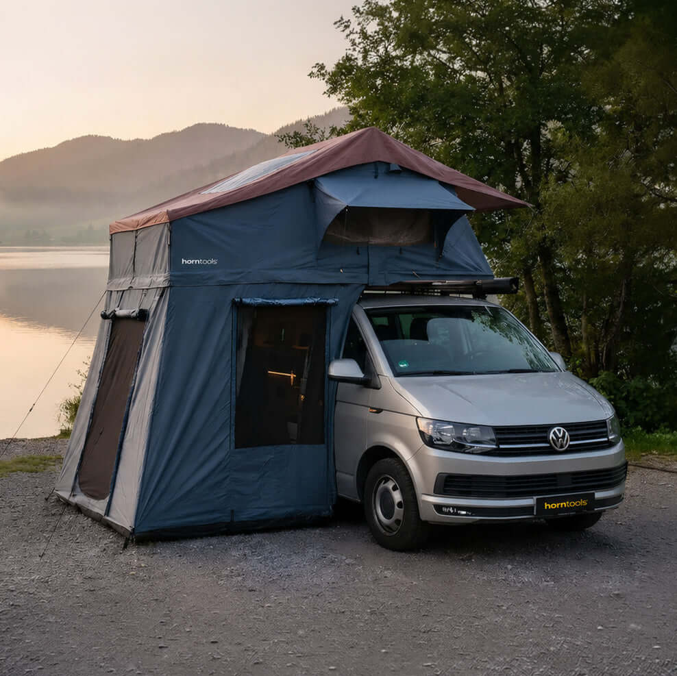 Dachzelt Elements Gen II für 2 Personen - 140 cm - Farbe Ocean