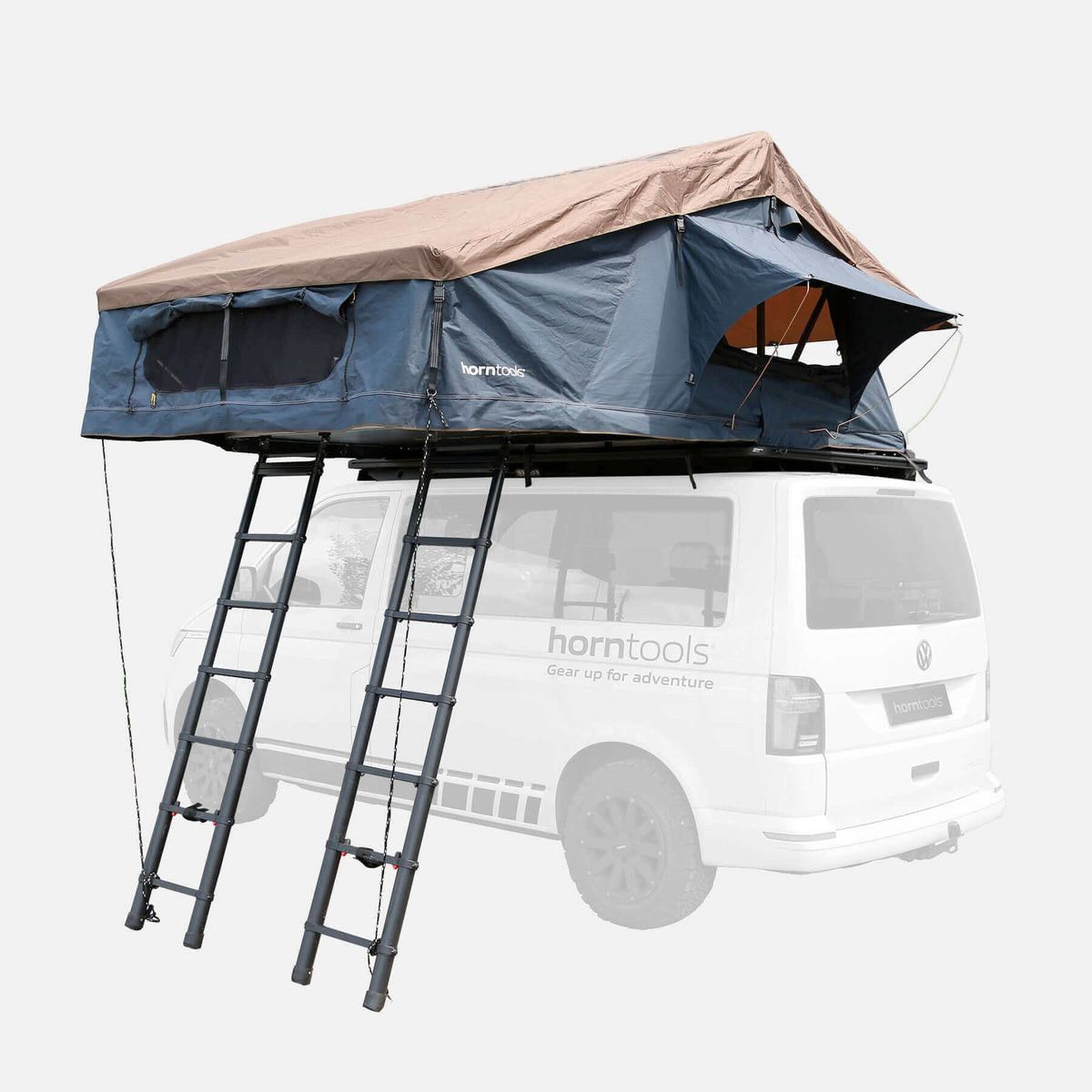 Dachzelt Elements Gen II für 4 Personen - 220 cm - Farbe Ocean