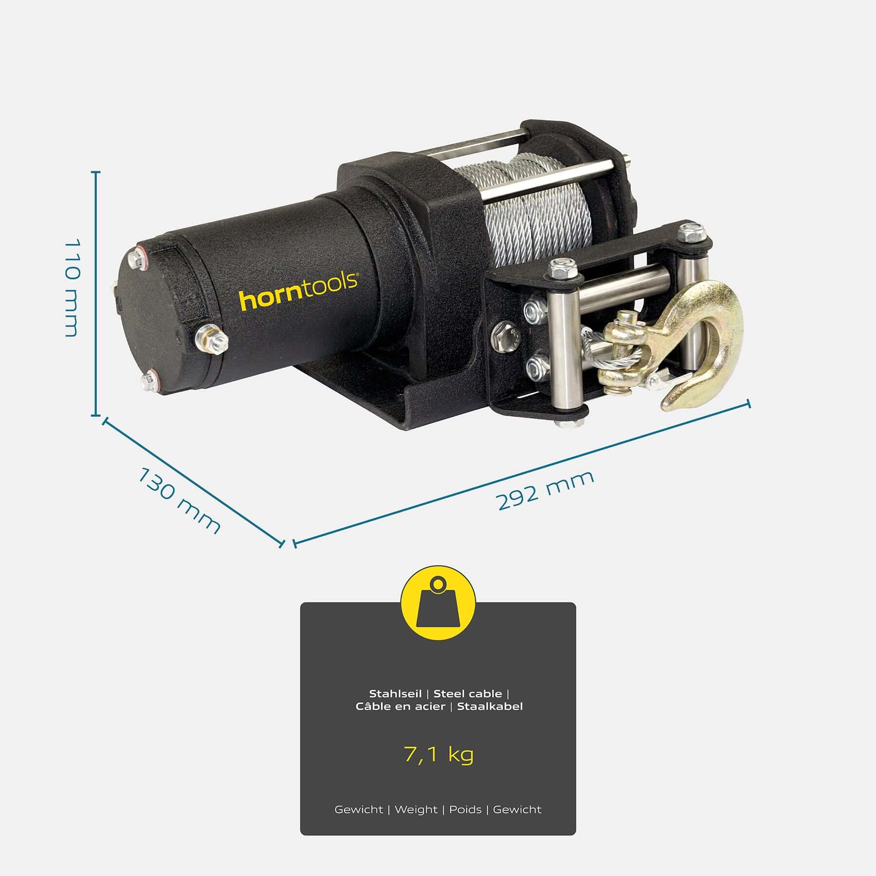Verricello elettrico Beta 0,9 tonnellate